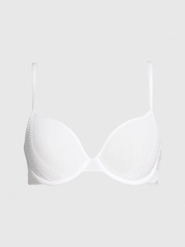 Dámská podprsenka QF5893E-100 bílá - Calvin Klein - Ženy Dámské spodní prádlo podprsenky