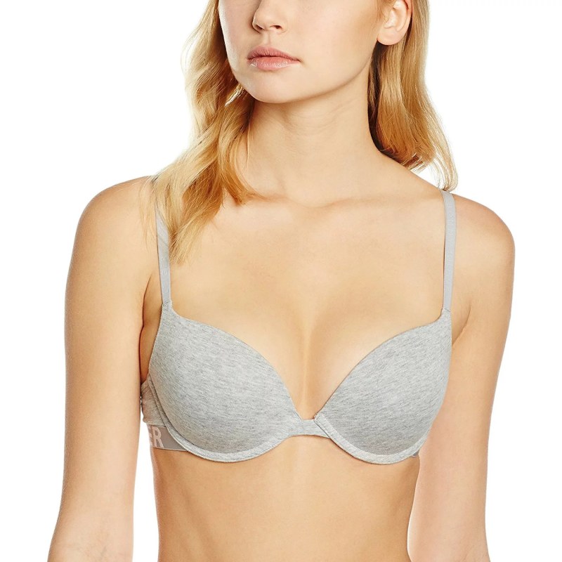 Podprsenka push-up 1387905870 šedá T|O Tommy Hilfiger - Ženy Dámské spodní prádlo podprsenky push-up
