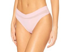 Dámská tanga QF6047E 7Z2 růžová - Calvin Klein