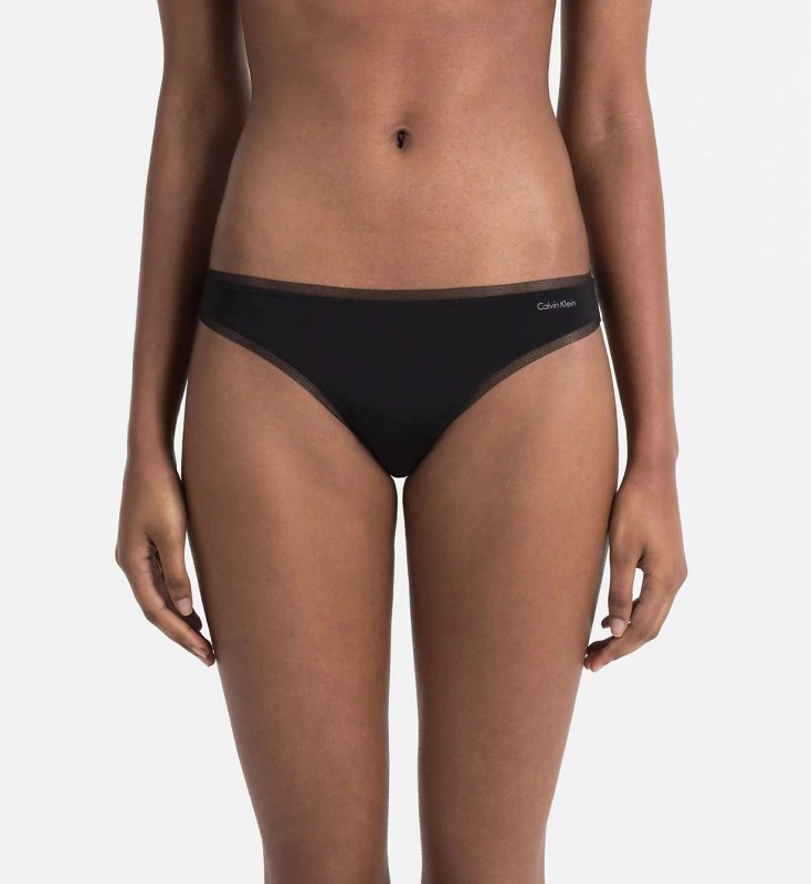 Tanga QF1666E-001 černá - Calvin Klein - Ženy Dámské spodní prádlo tanga