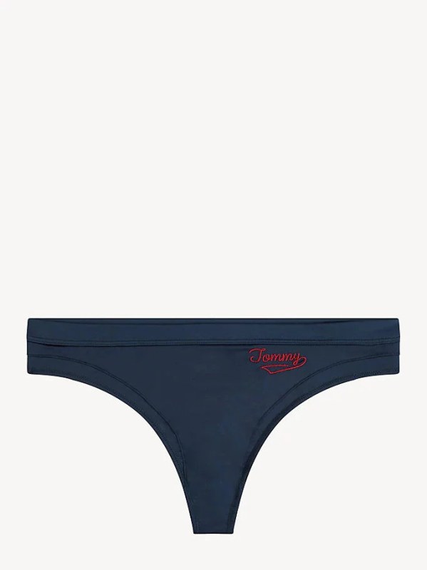 Tanga UW0UW01867-416 modrá - Tommy Hilfiger - Ženy Dámské spodní prádlo tanga
