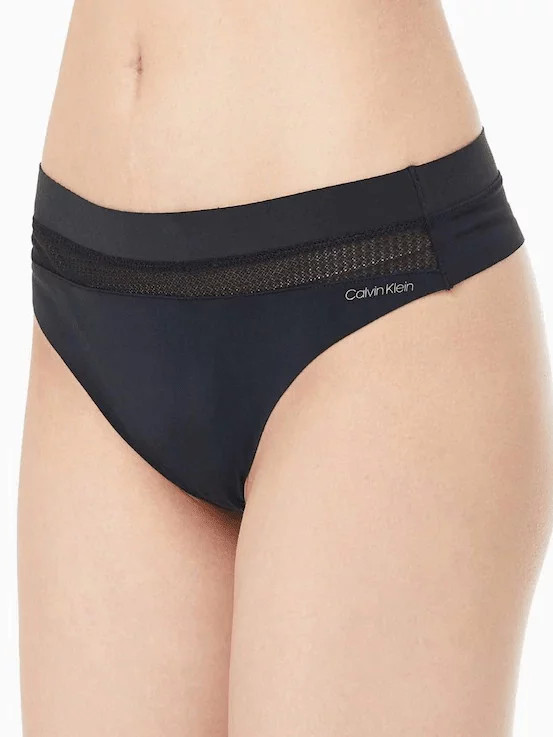 Dámská tanga QF6047E UB1 černá - Calvin Klein - Ženy Dámské spodní prádlo tanga