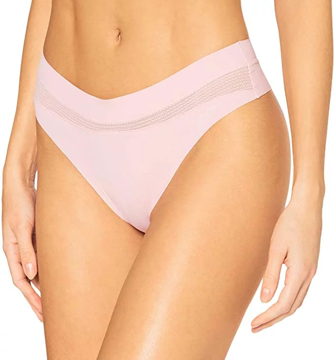 Dámská tanga QF6047E 7Z2 růžová - Calvin Klein - Ženy Dámské spodní prádlo tanga
