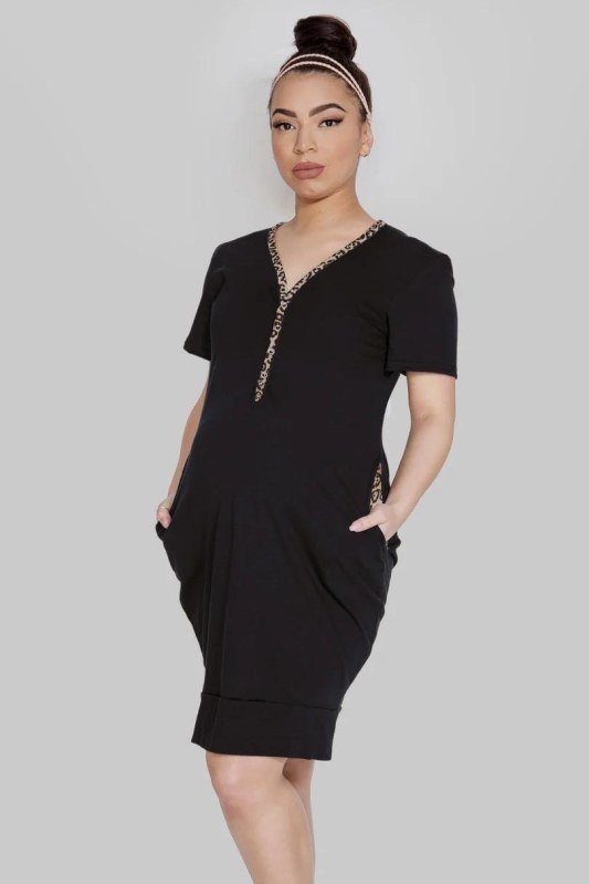 Těhotenská a&nbsp;kojící noční košile MAMA DRESS - Ženy Noční prádlo Dámská pyžama noční košile