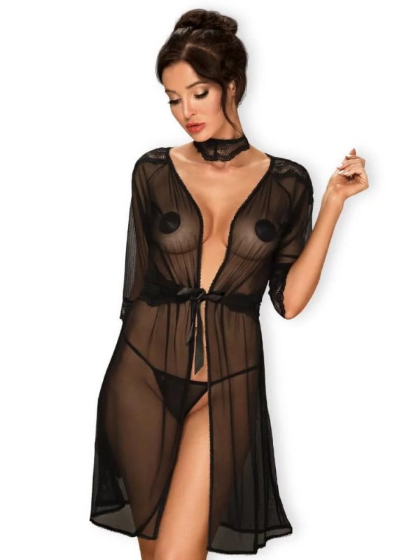 Sexy župan Lucita peignoir - Obsessive - Ženy Noční prádlo Dámské župany