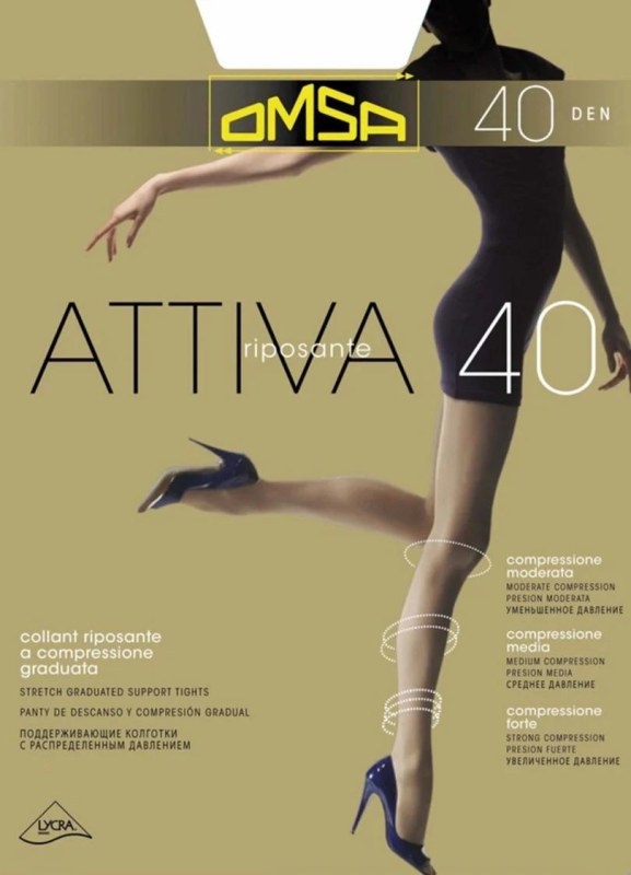 Dámské punčochové kalhoty Attiva 40 - OMSA - Ženy Punčochy a&nbsp;Podvazky punčochové kalhoty