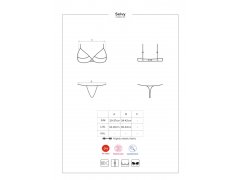 Divoký set otevřený Selvy cupless set - Obsessive 2