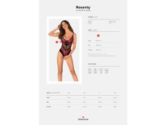 Smyslné body Rosenty crotchless teddy - Obsessive 2