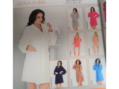 Krátký dámský župan s kapucí 806 LUNA II 7