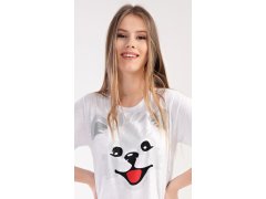 Dámská noční košile s&nbsp;krátkým rukávem Štěně 4