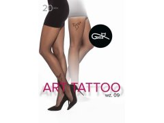Punčochy Gatta Art Tattoo wz.09 20 den 2-4 3