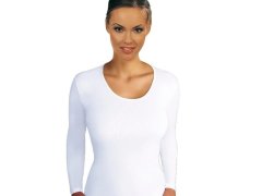 Bílá dámská košilka Emili Lena 2XL-3XL 3