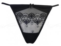 Sexy tanga Bell V-5138 černo/stříbrná - Axami 1