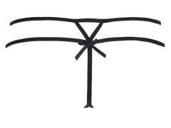 Tanga Maple Lolipop V-7818 černá - Axami 1