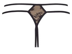 Tanga Peanut tarte V-7848 černá/béžová - Axami 4