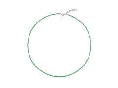 AGAIN Jewelry Korálkový náhrdelník ze smaragdu AJKNA006