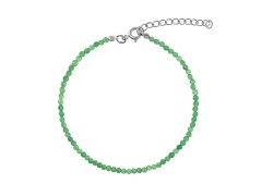 AGAIN Jewelry Korálkový náramek ze smaragdu AJKNR003