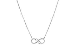 AGAIN Jewelry Oblíbený stříbrný náhrdelník Nekonečno AJNA0032