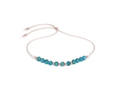 Agato Béžový šňůrkový náramek s&nbsp;apatitem HE31R3RG-LB