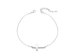 Agato Krásný stříbrný náramek Křížek AGB764/21