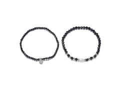 Agato Set minerálních náramků se spinelem a perlou POL-SET04PS