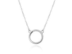Agato Stylový stříbrný náhrdelník Kroužek AGS1549/47