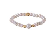 Alisia Elegantní prsten se syntetickými perlami AL5169.01.000.D 57 mm