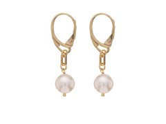 Alisia Pozlacené visací náušnice s&nbsp;pravou perlou AL2484.01.000