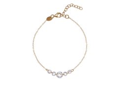 Alisia Pozlacený dámský náramek s&nbsp;čirými zirkony AL4841.01.000