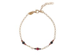 Alisia Pozlacený náramek s&nbsp;granáty a&nbsp;safíry AL5233.01.000