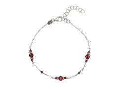 Alisia Stříbrný náramek s&nbsp;granátem AL4268-Argento-Granato