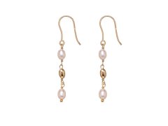 Alisia Visací pozlacené náušnice s&nbsp;pravými perlami AL4138.01.000
