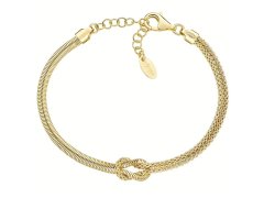 Amen Elegantní pozlacený náramek Love Knot BRNOAMGG1 19 cm