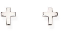 Amen Elegantní stříbrné náušnice ve tvaru křížků Cross ORCROB