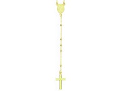 Amen Nadčasový pozlacený náhrdelník růženec Rosary CRO25G