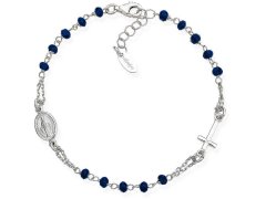 Amen Originální stříbrný náramek s krystaly Rosary BROBBL3