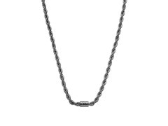 Armani Exchange Fashion černý náhrdelník pro muže AXG0163060