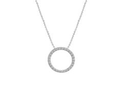 AURA Elegantní náhrdelník Kruh s Preciosa krystaly PCNS165