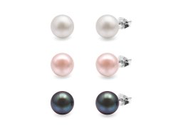 AURA Sada perlových náušnic Kyoto Pearl KPDAN02 (3 páry náušnic)