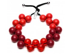 #ballsmania Originální náhrdelník C206SEAS-020 - Rosso - Bordeaux - Rosso trasparete - Rosso
