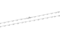 Beneto Módní stříbrný balónkový náhrdelník AGS1148 45 cm