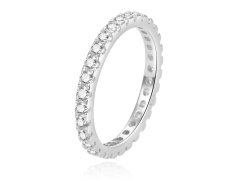 Beneto Nádherný stříbrný prsten se zirkony AGG369 56 mm