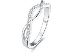 Beneto Stříbrný prsten s krystaly AGG190 56 mm