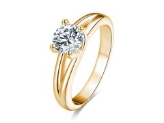 Beneto Stříbrný prsten s&nbsp;krystaly AGG199 58 mm