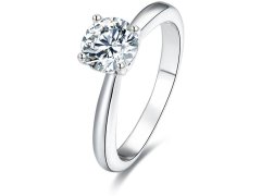 Beneto Stříbrný prsten s krystaly AGG200 60 mm