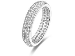 Beneto Stříbrný prsten s krystaly AGG203 56 mm