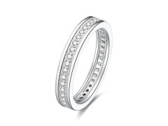 Beneto Stříbrný prsten se zirkony AGG26 58 mm