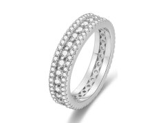 Beneto Stříbrný prsten se zirkony AGG325 56 mm