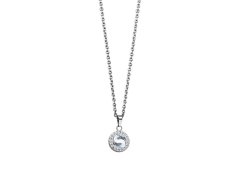 Bering Slušivý ocelový náhrdelník s čirými krystaly Artic Symphony 429-17-450