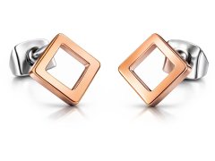 Boccia Titanium Čtvercové titanové náušnice 05022-03